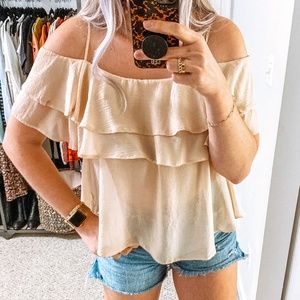 Atmosphere UK 🌸 Blush Cold Shoulder Top
